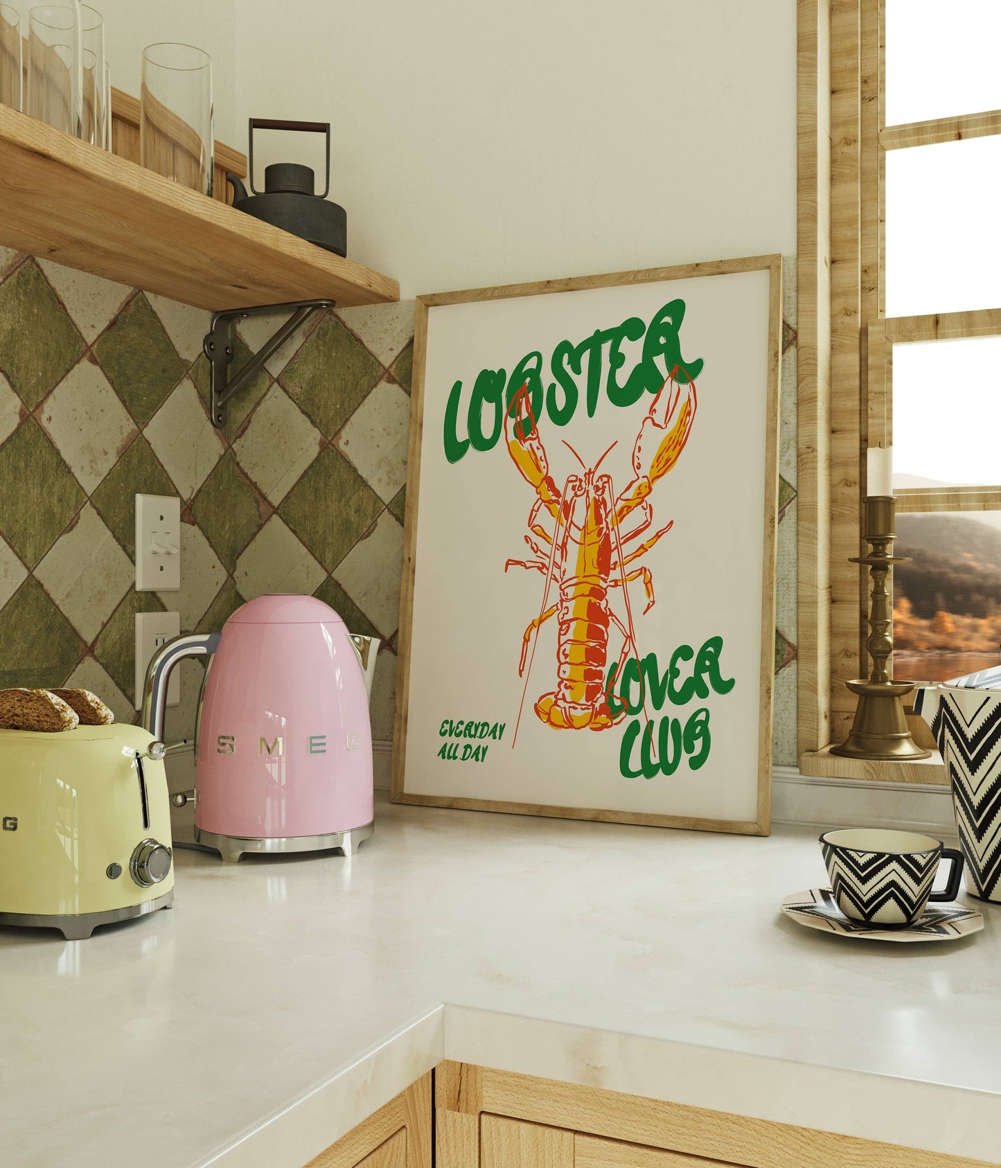 Lobster Lover Club Print: A3