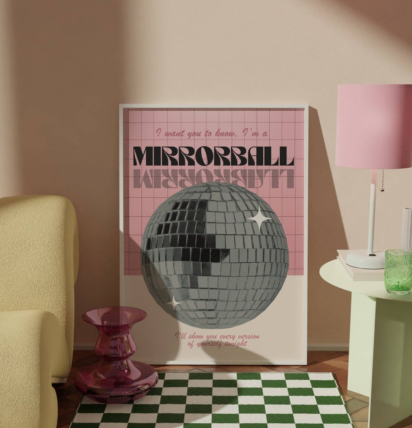 Mirrorball Print: A3