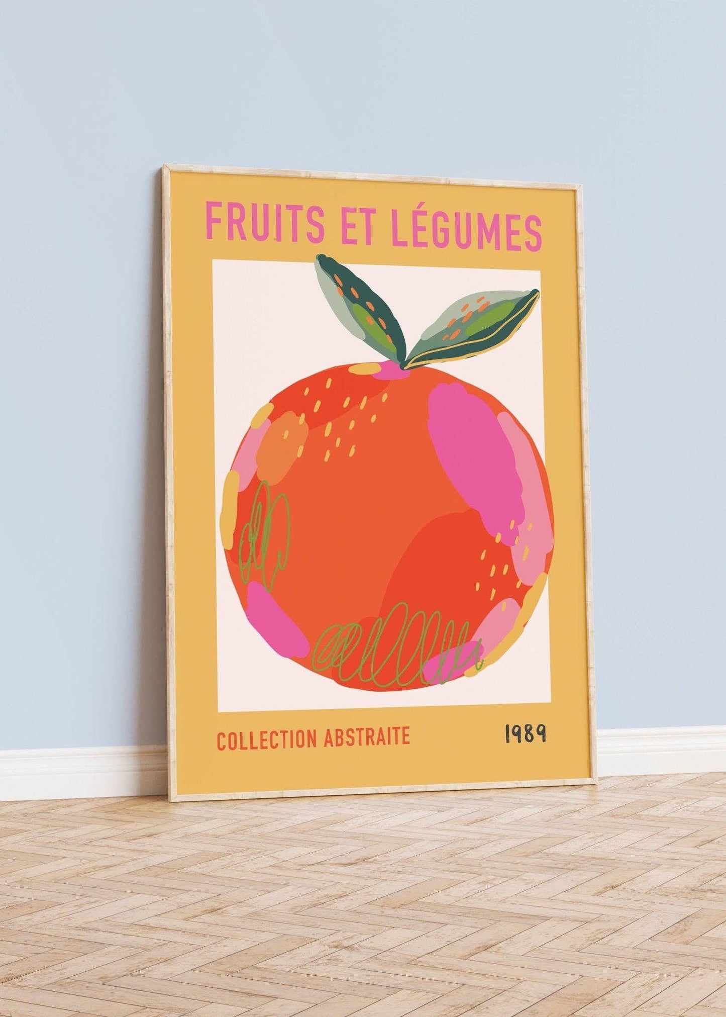 Fruits Et Legumes Kitchen Print: A3