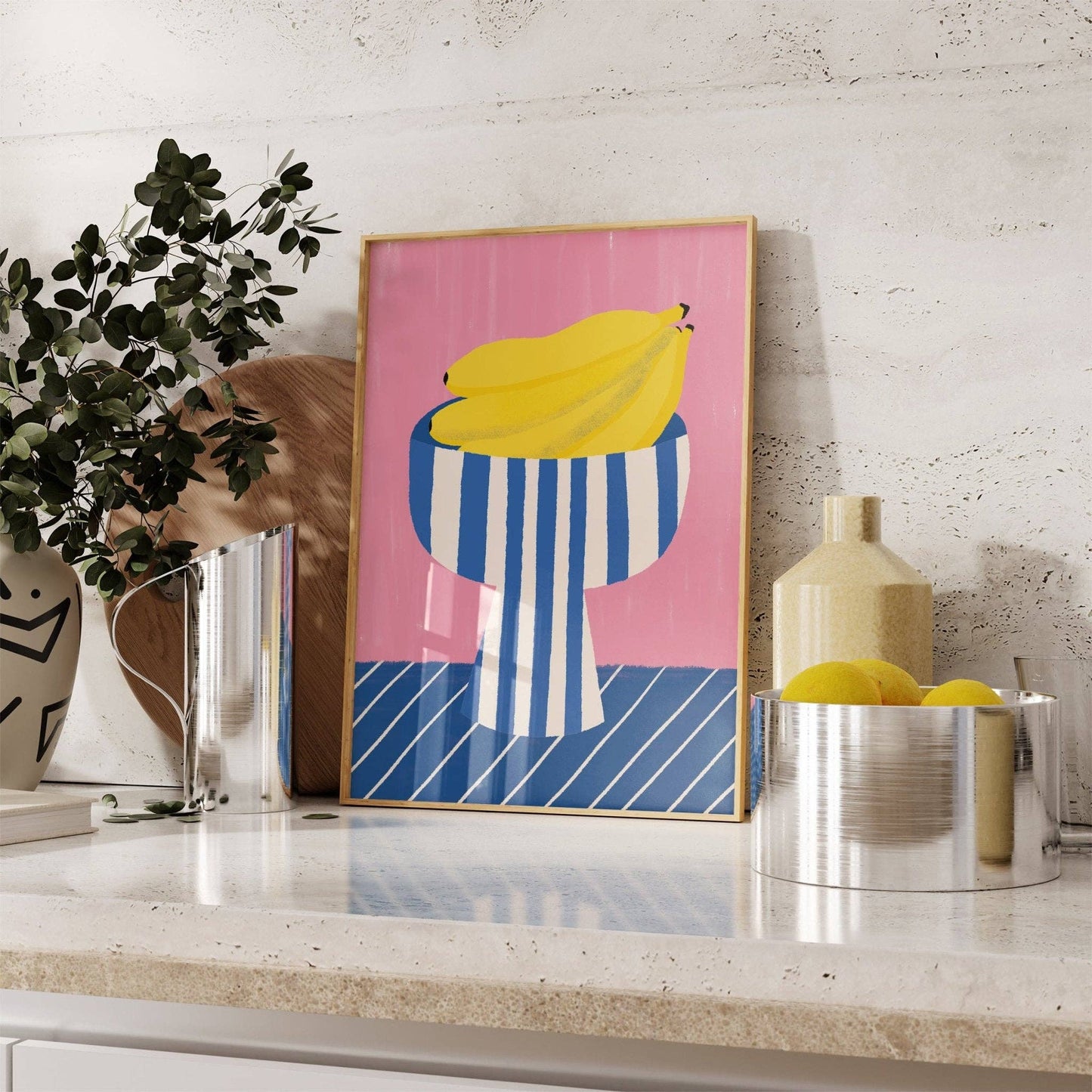 Bananas Kitchen Print: A3