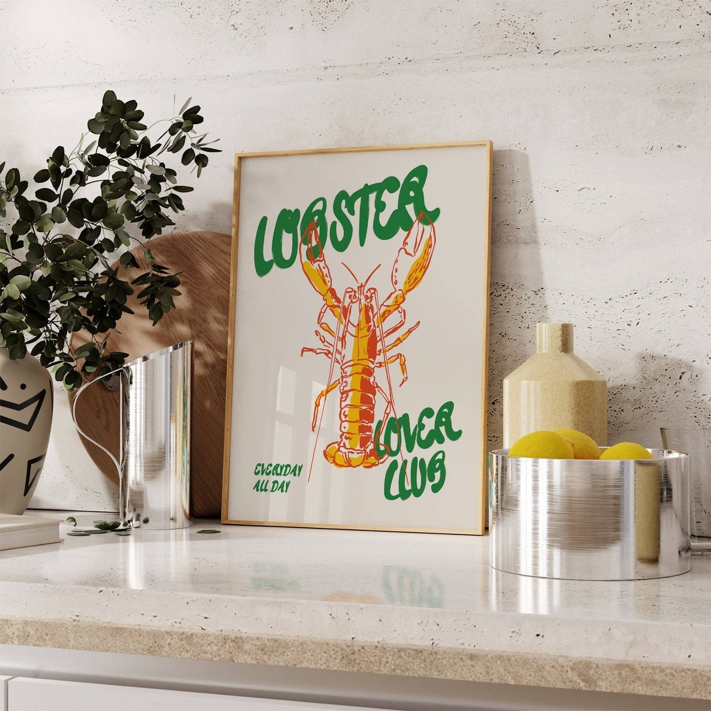 Lobster Lover Club Print: A3