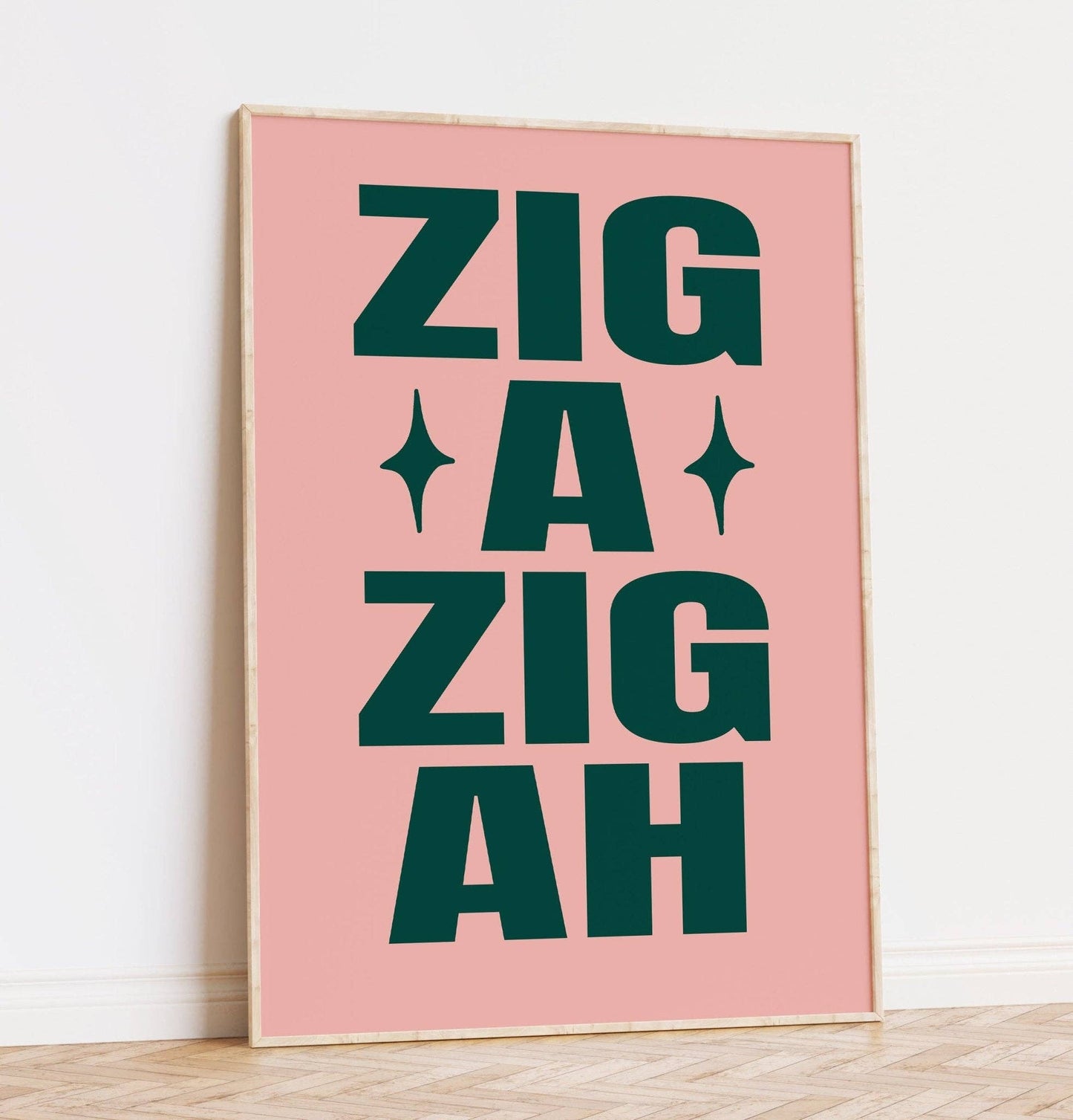 Zig a Zig Ah Spice Girls Print: A3