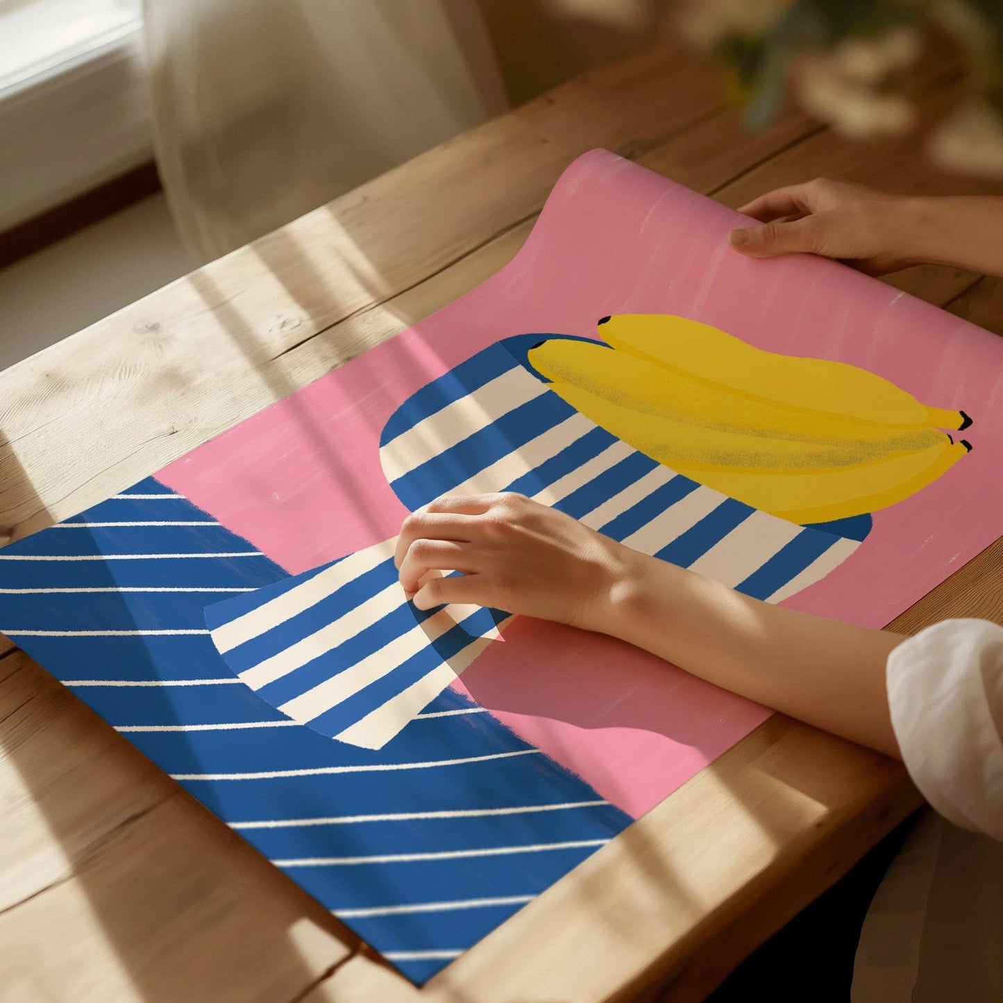 Bananas Kitchen Print: A3