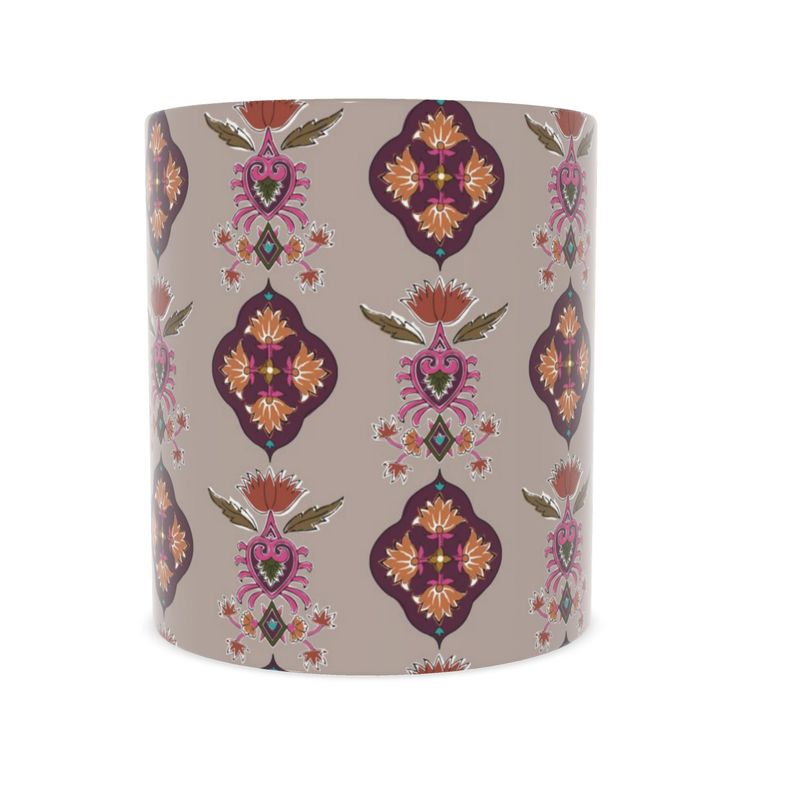 Indian Block Print Bone China Mug Set