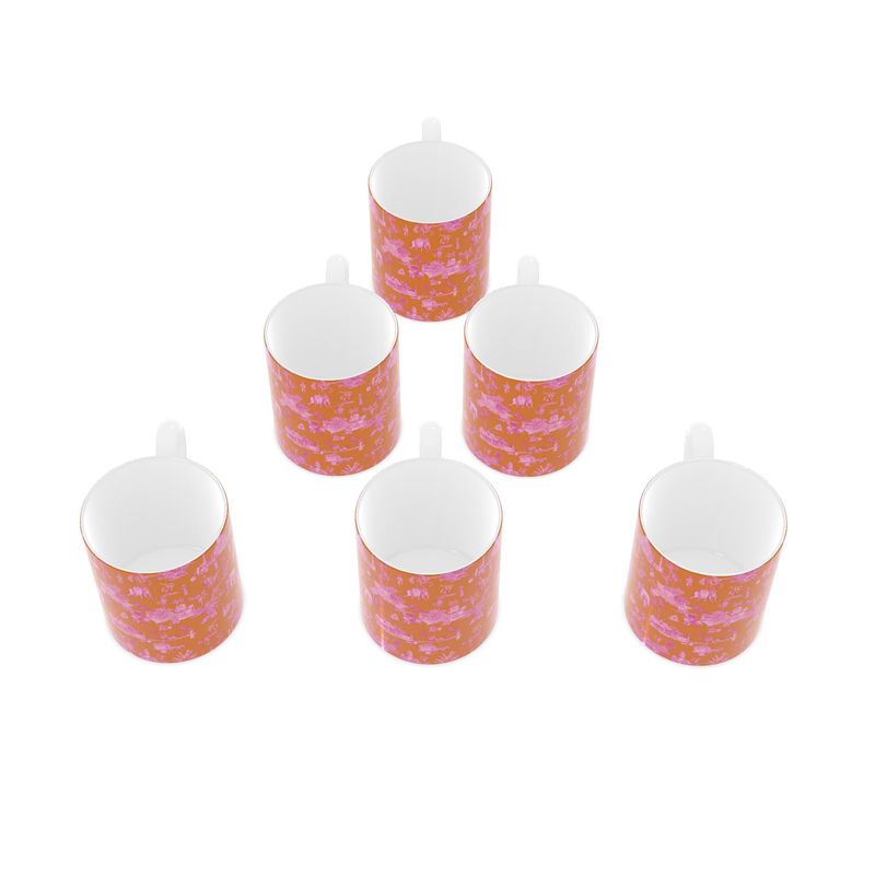 Toile De India Bone China Mug Set