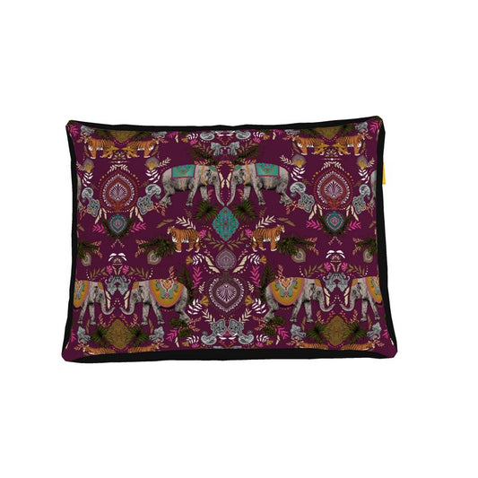 Indian Elephant Mirror Print Pet Bed