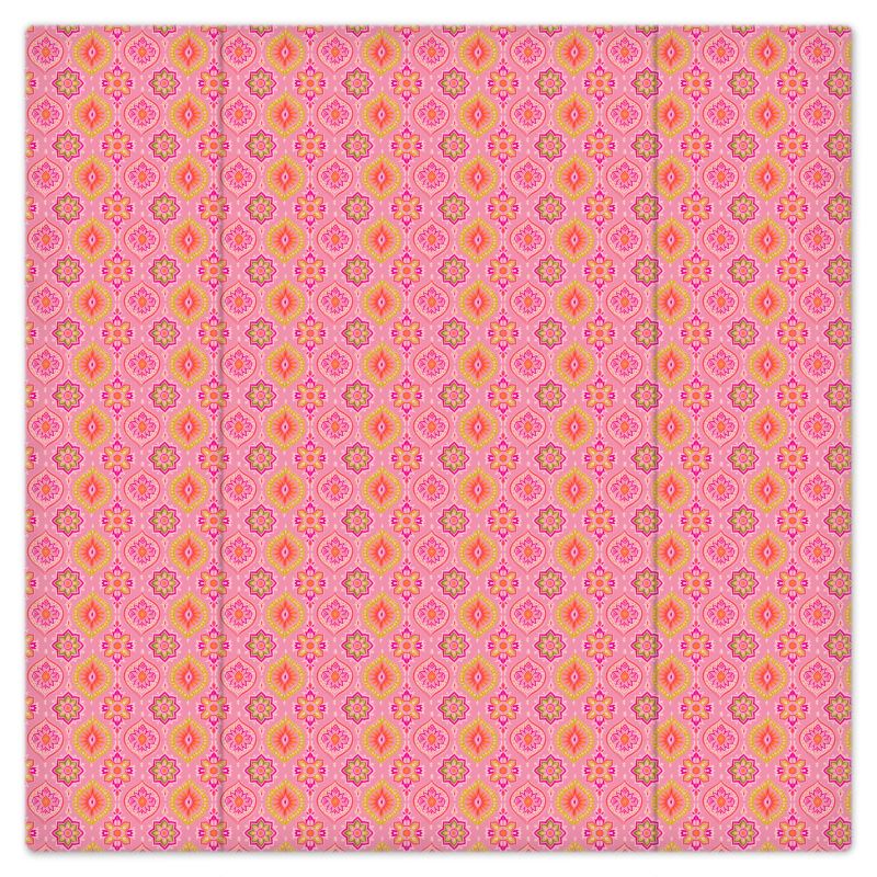 Bright Energy Print Bedsheet Pink