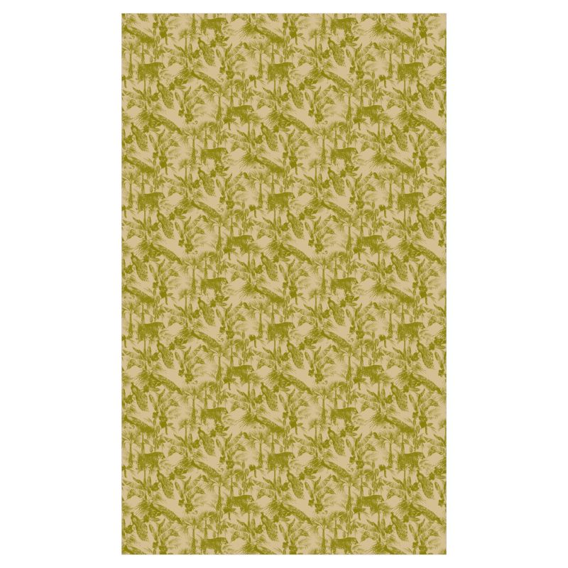 Tonal Jungle Voile Curtain