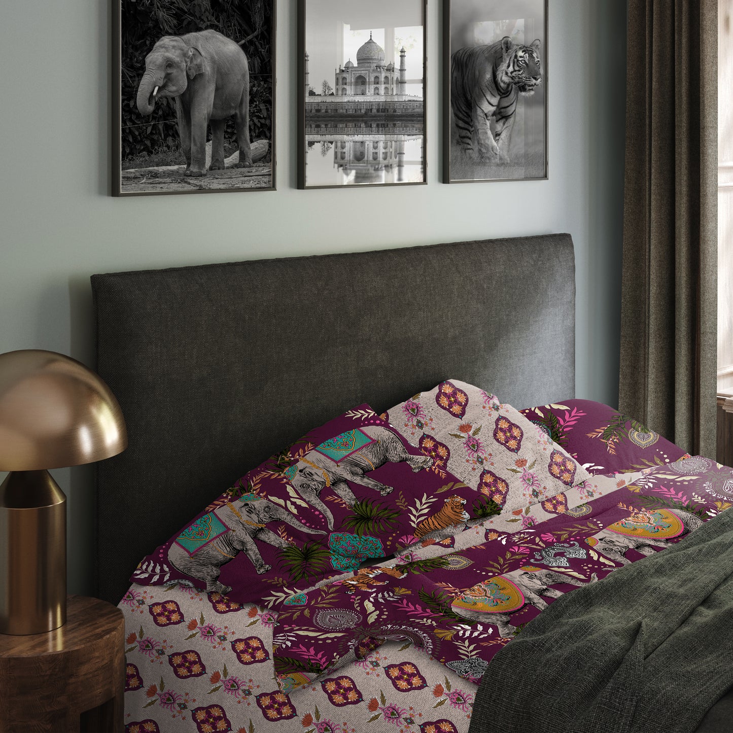 Indian Block Print Bedsheet and Pillow Cover Set